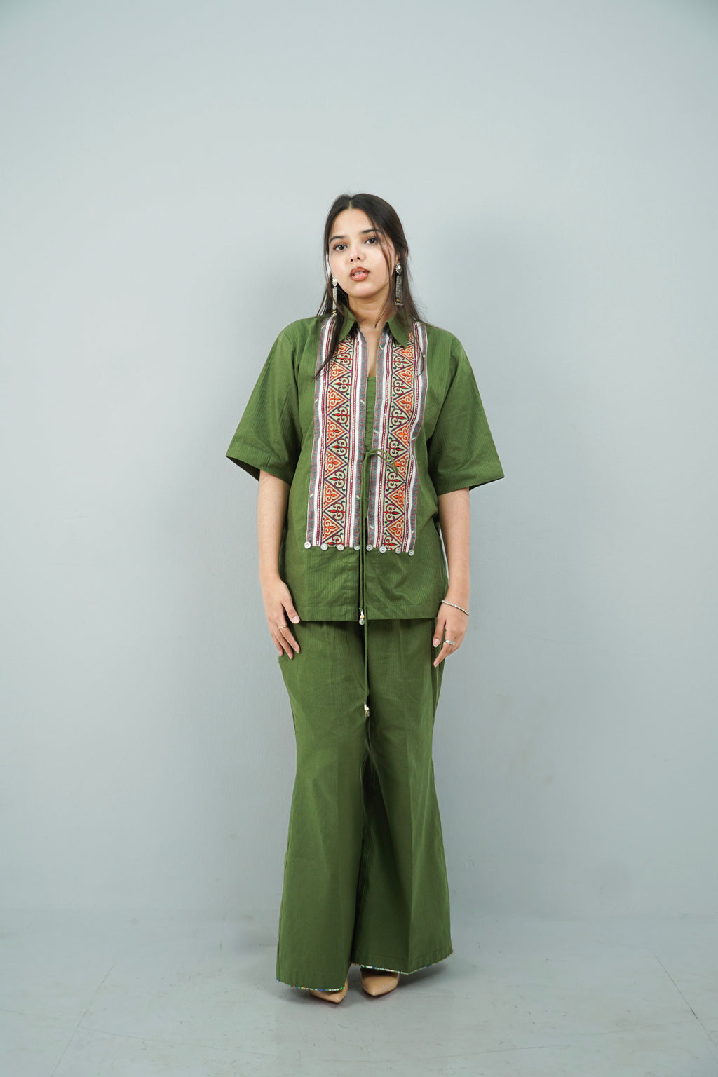 Olive Heritage Co-ord Set