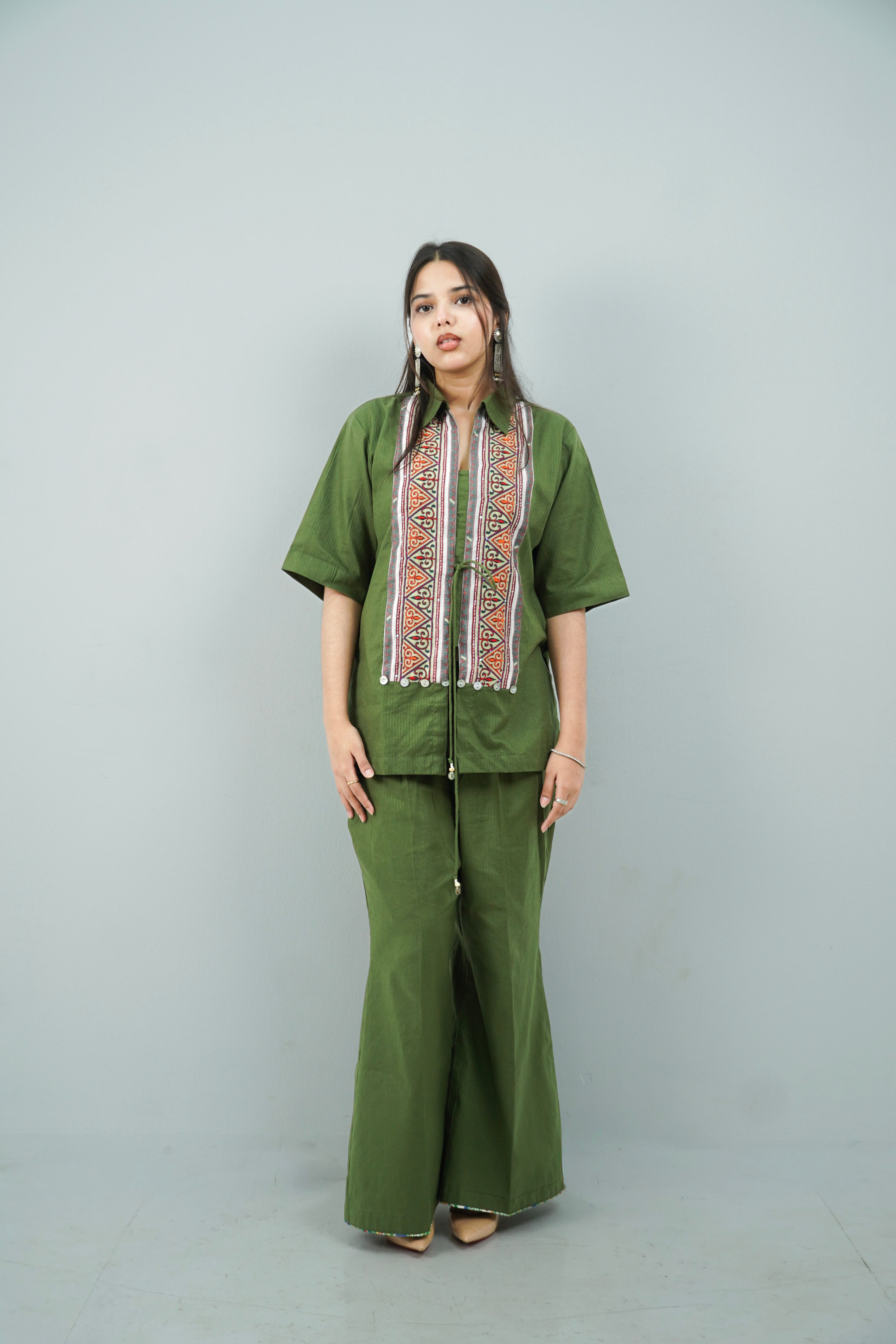 Olive Heritage Co-ord Set