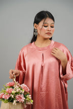 Rose Pink Satin Co-ord Set
